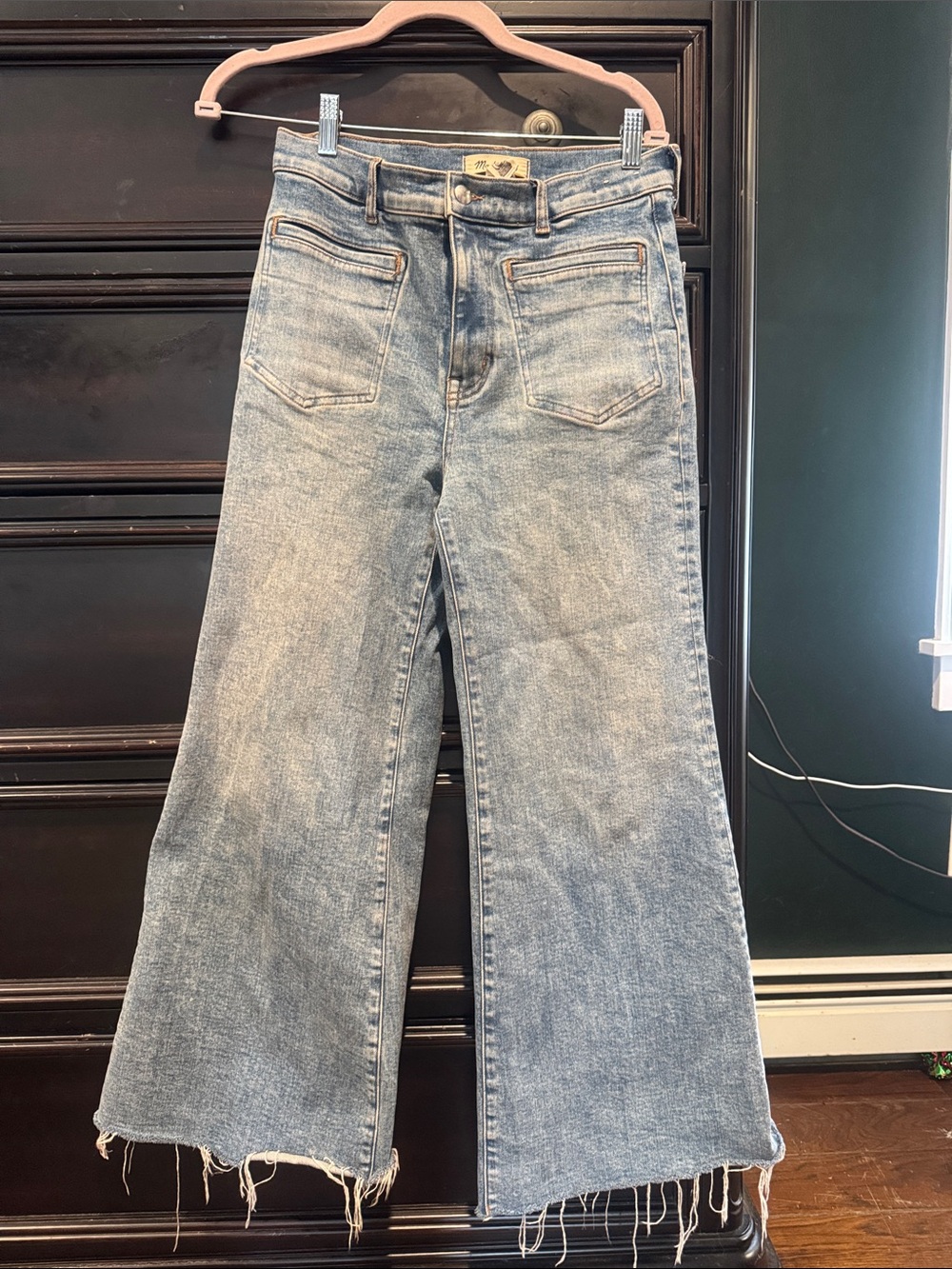 Madewell Light Blue High-Rise Wide-Leg Jeans